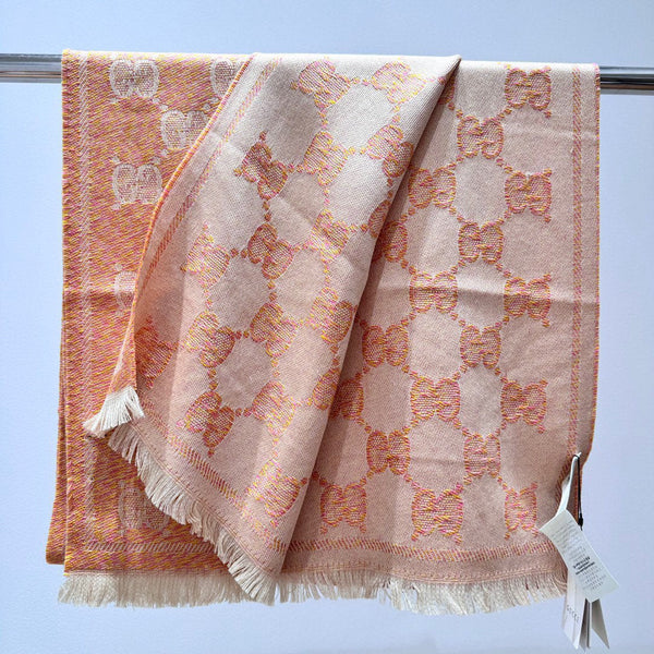 SCARF 195 CM IN MELON ORANGE WOOL 399810