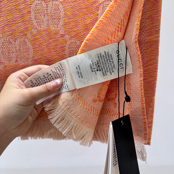 SCARF 195 CM IN MELON ORANGE WOOL 399810