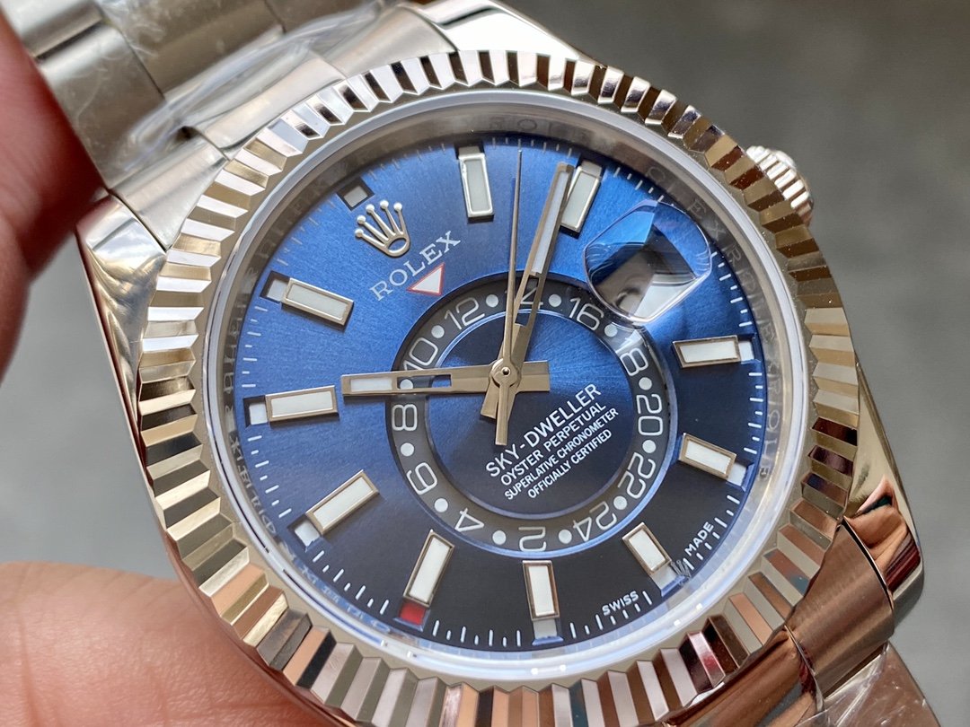 SKY-DWELLER 42 STEEL BLUE DIAL OYSTER BRACELET