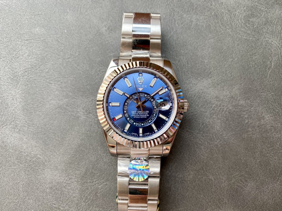 SKY-DWELLER 42 STEEL BLUE DIAL OYSTER BRACELET