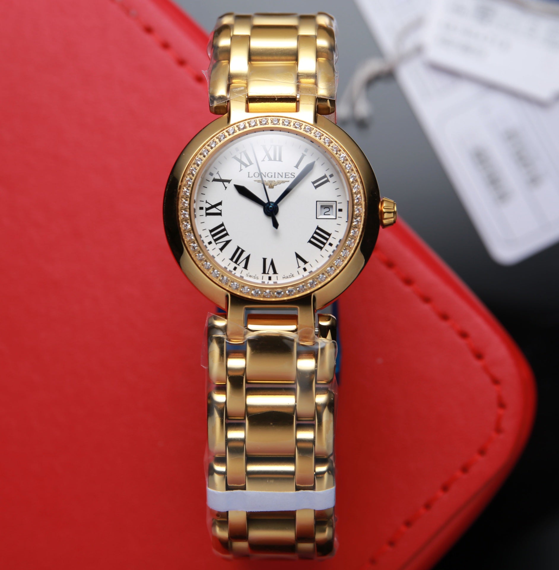 PRIMALUNA QUARTZ 26.5MM GOLD DIAMOND BEZEL