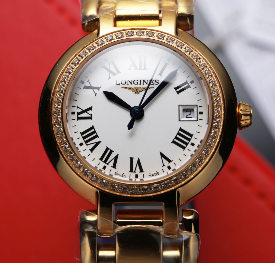 PRIMALUNA QUARTZ 26.5MM GOLD DIAMOND BEZEL
