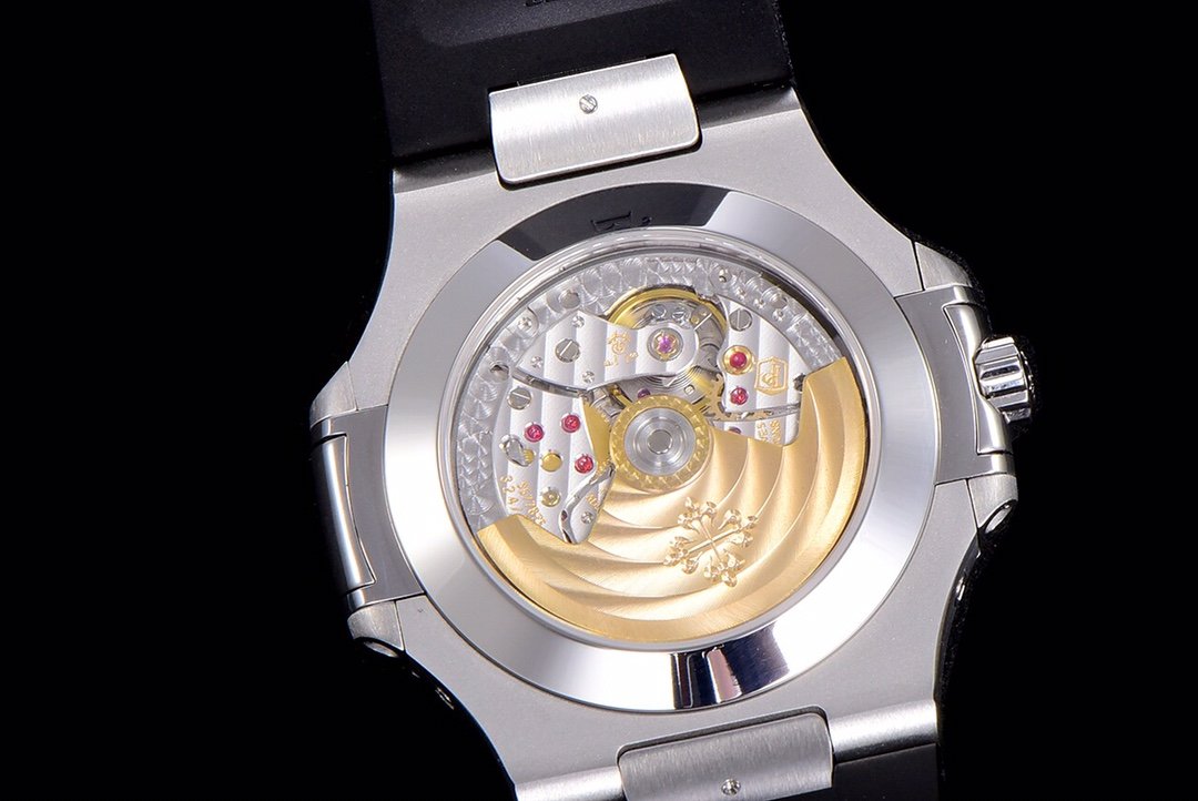 PATEK NAUTILUS MOONPHASE ANNUAL CALENDAR WHITE DIAL RUBBER