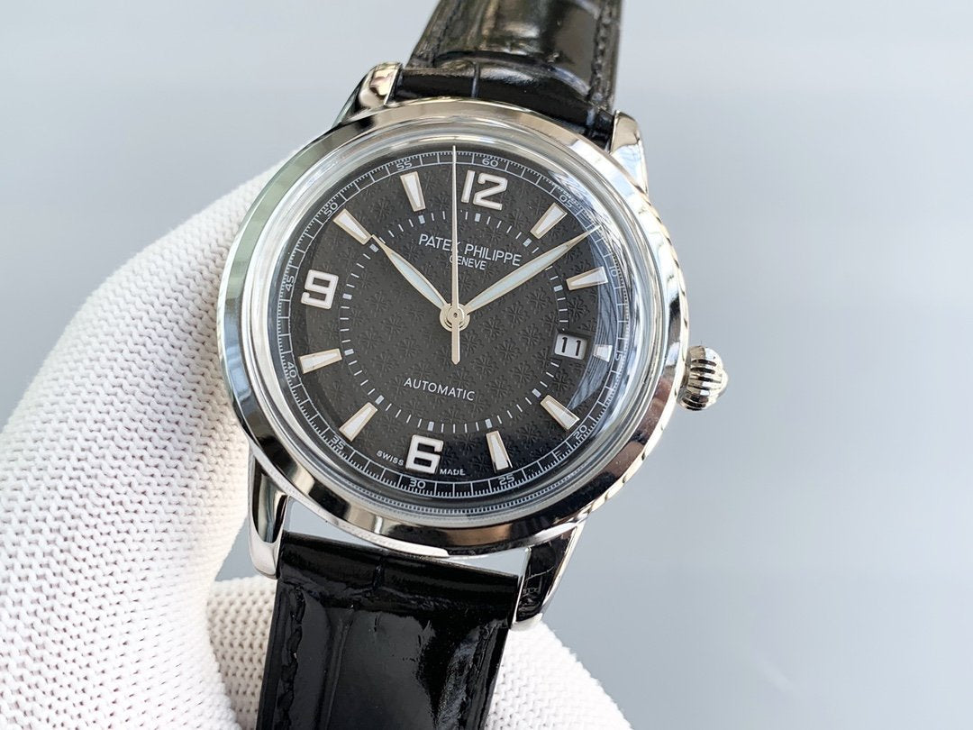 PATEK CALATRAVA 40 STEEL CASE BLACK DIAL
