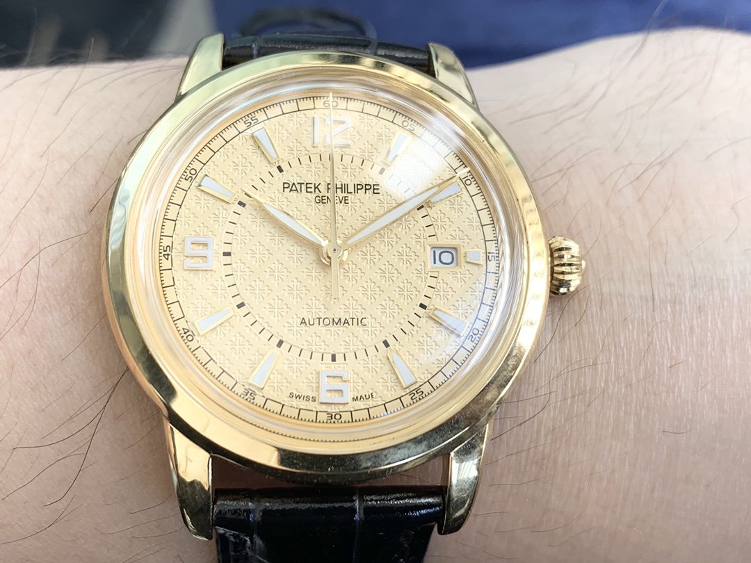 PATEK CALATRAVA 40 GOLD CASE YELLOW GOLD DIAL