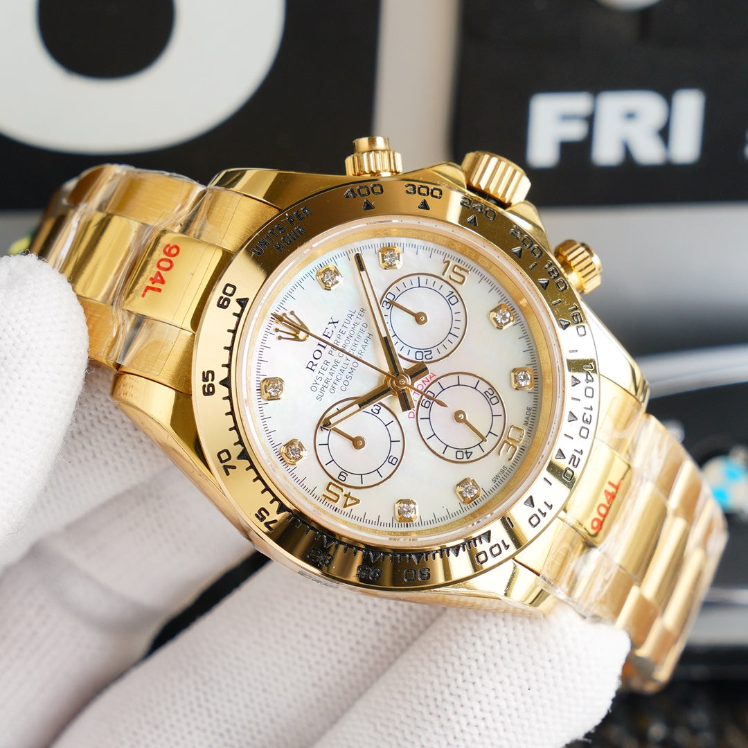 DAYTONA GOLD 40MM DIAMOND NUMERALS