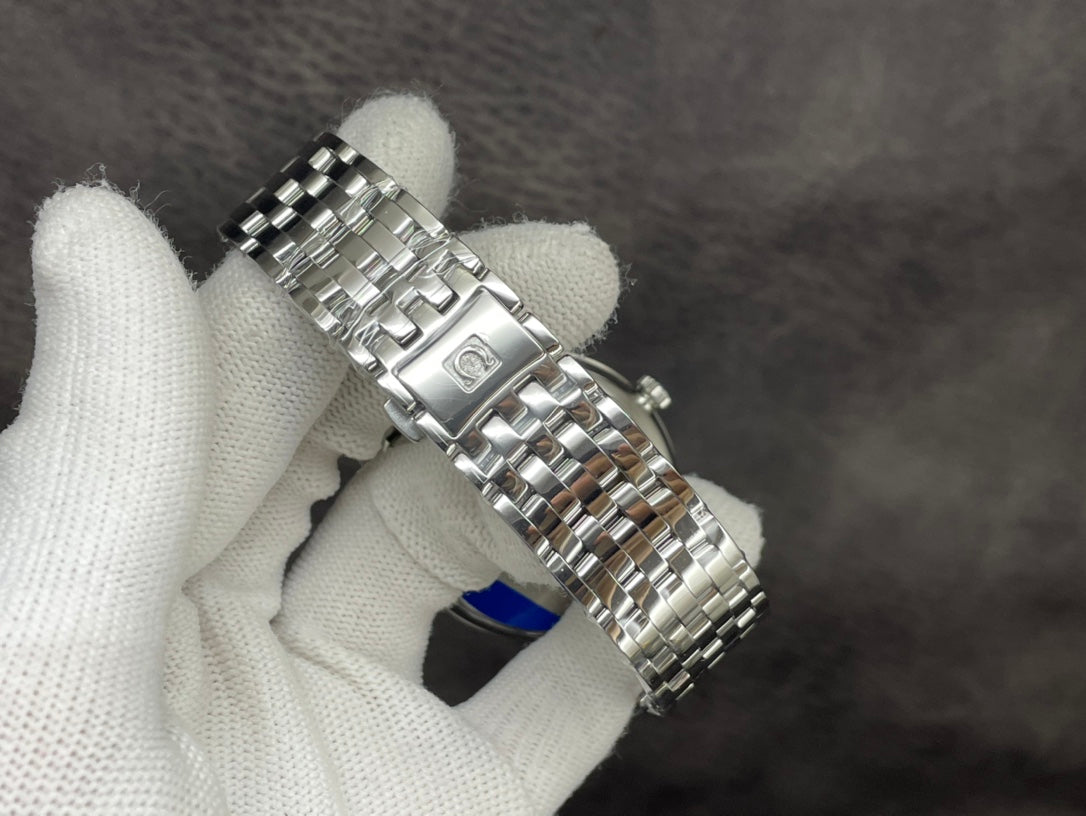 DEVILLE PRESTIGE 39.5MM STEEL BLUE DIAL