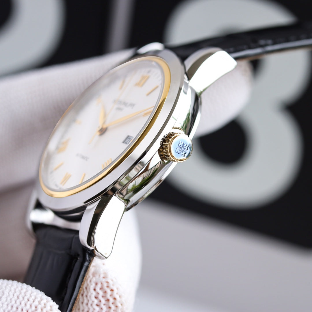 PATEK CALATRAVA 40MM DATE STEEL CASE WHITE DIAL