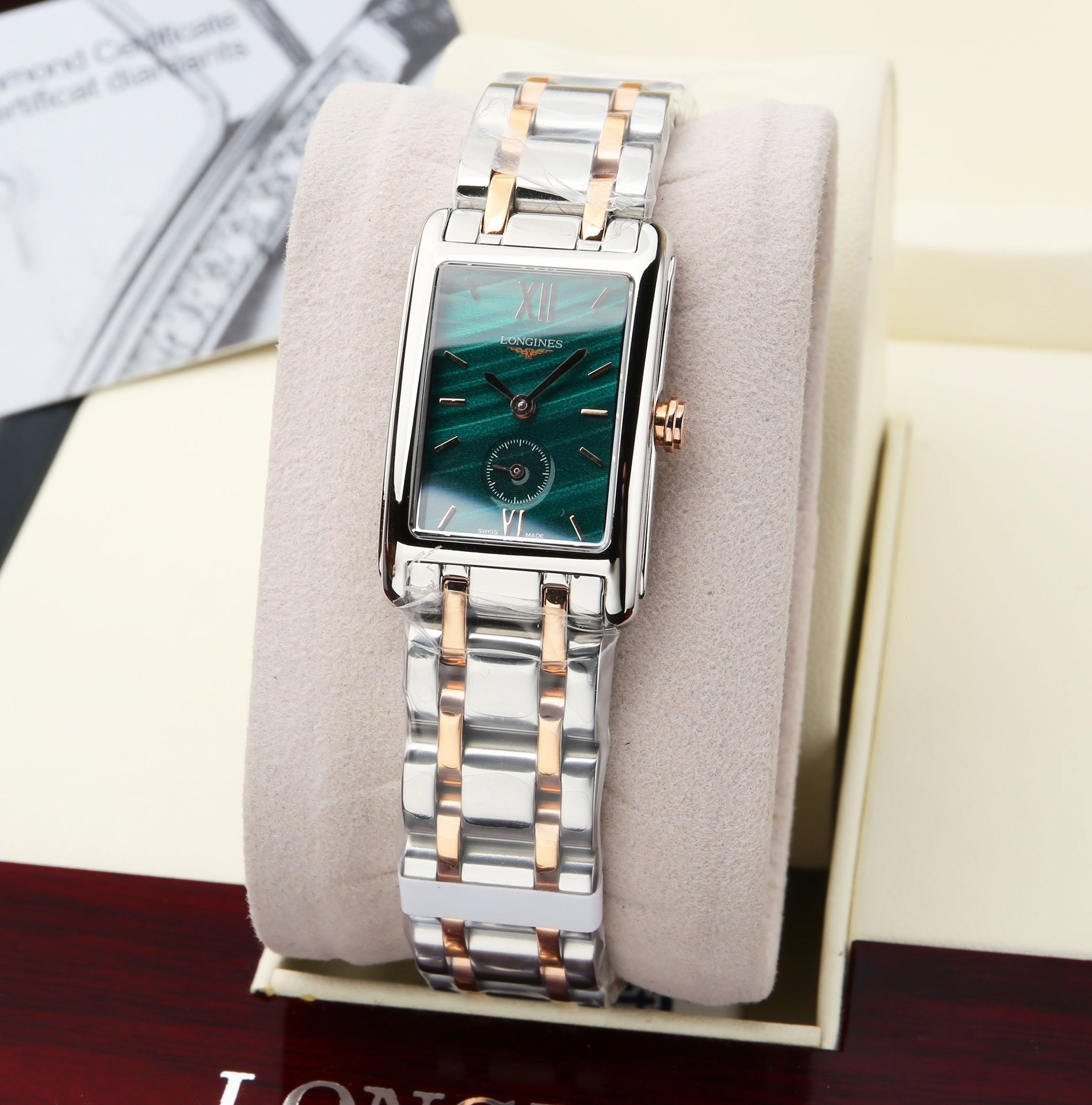 DOLCEVITA 20MM QUARTZ STEEL CASE MALACHITE DIAL