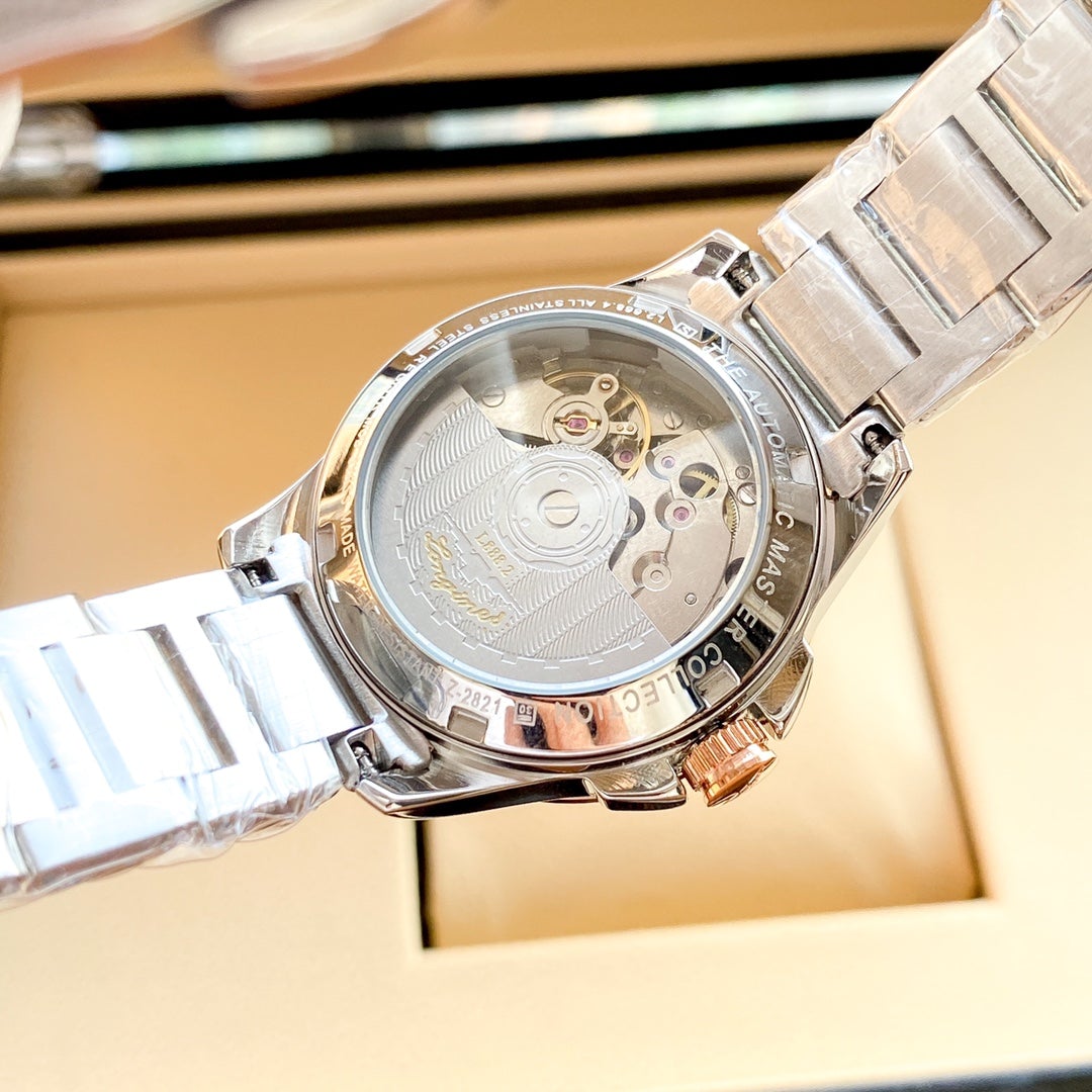 RECORD 32MM AUTOMATIC STAINLESS STEEL MOP DIAL