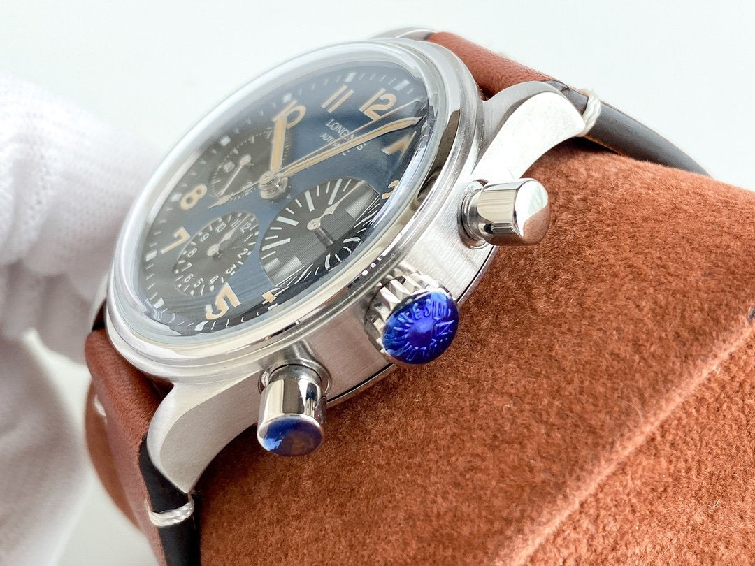 HERITAGE AVIGATION BIGEYE 41MM CHRONOGRAPH BLUE DIAL