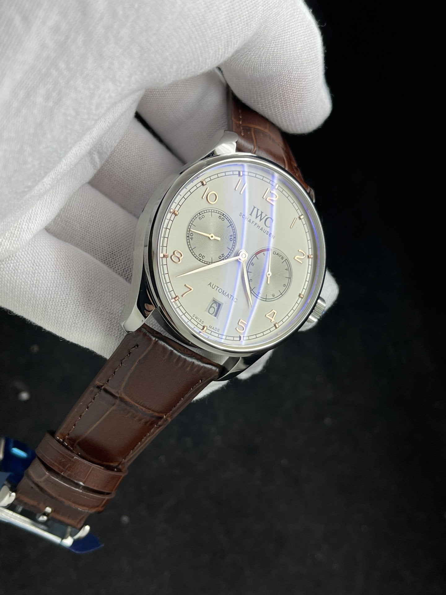 PORTUGUESE 7 DAYS 42MM STEEL CASE SILVER DIAL