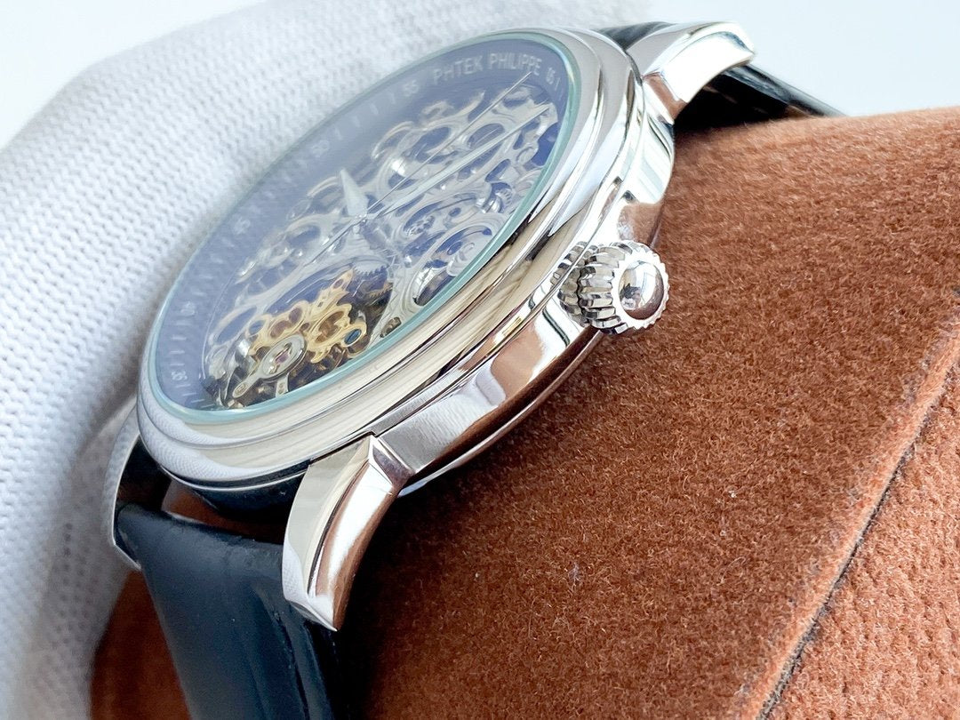 PATEK COMPLICATION STEEL CASE SKELETON DIAL