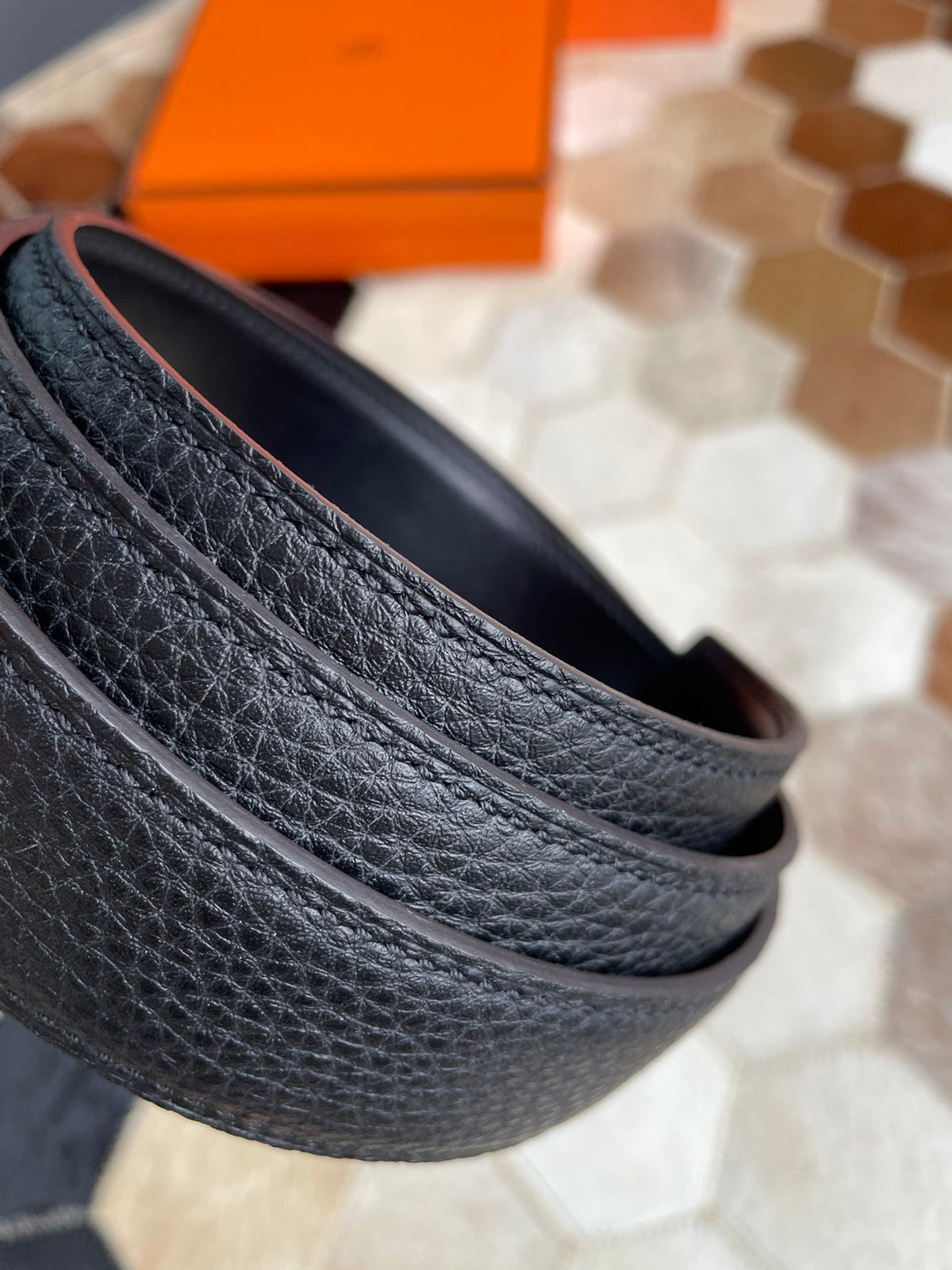 H CONTANCE BELT 38MM ALL BLACK