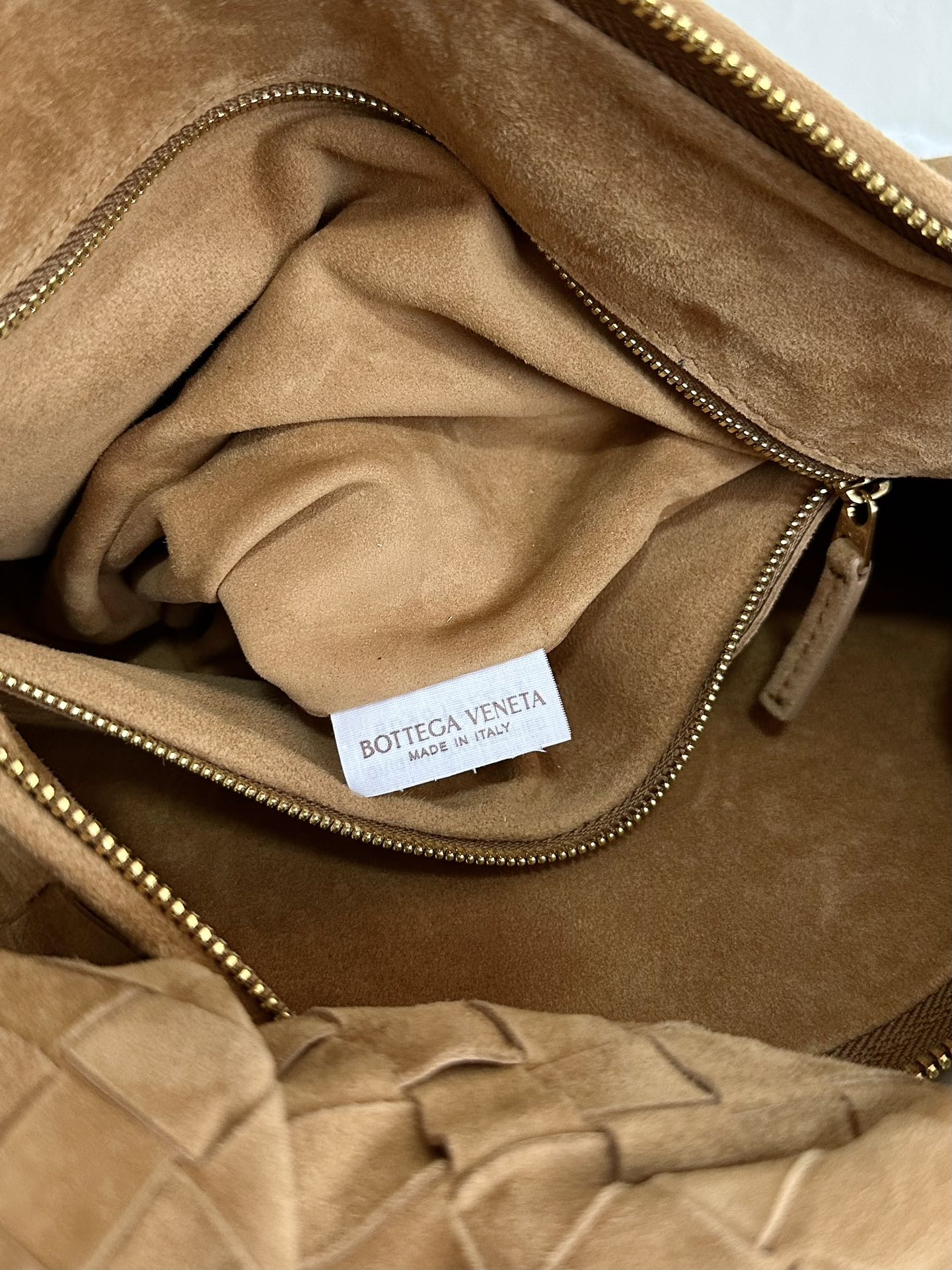 BV SMALL JODIE 36CM BROWN SUEDE LEATHER