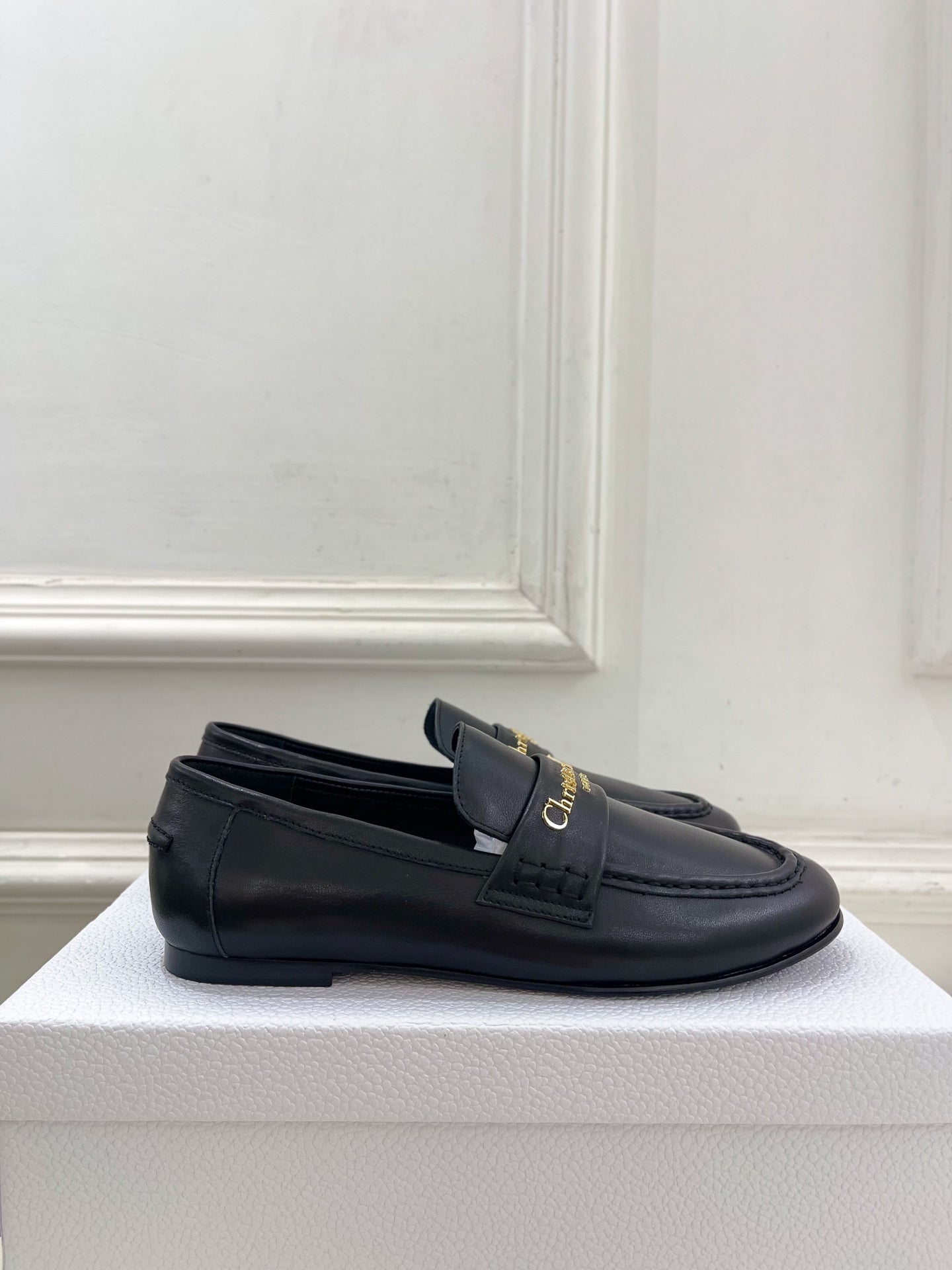 Dior 25 Boy Loafer Black Gold Calfskin 172794