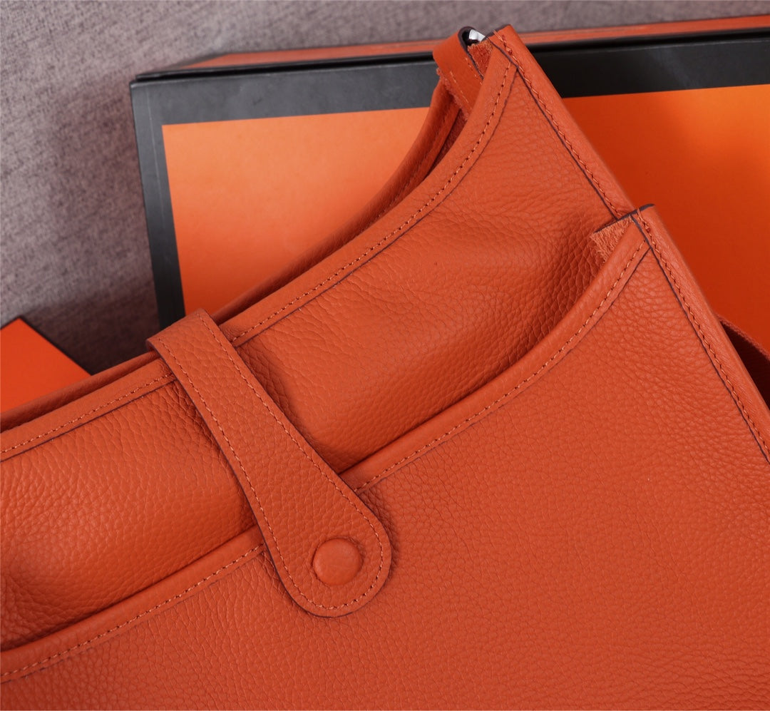 HM EVELYNE BAG 28 RED ORANGE TOGO
