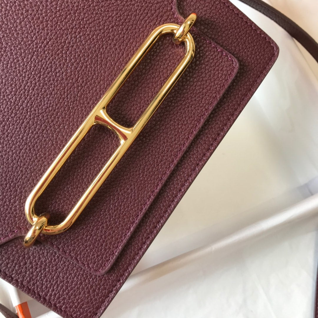HM SAC ROULIS 19 WINE TOGO LEATHER