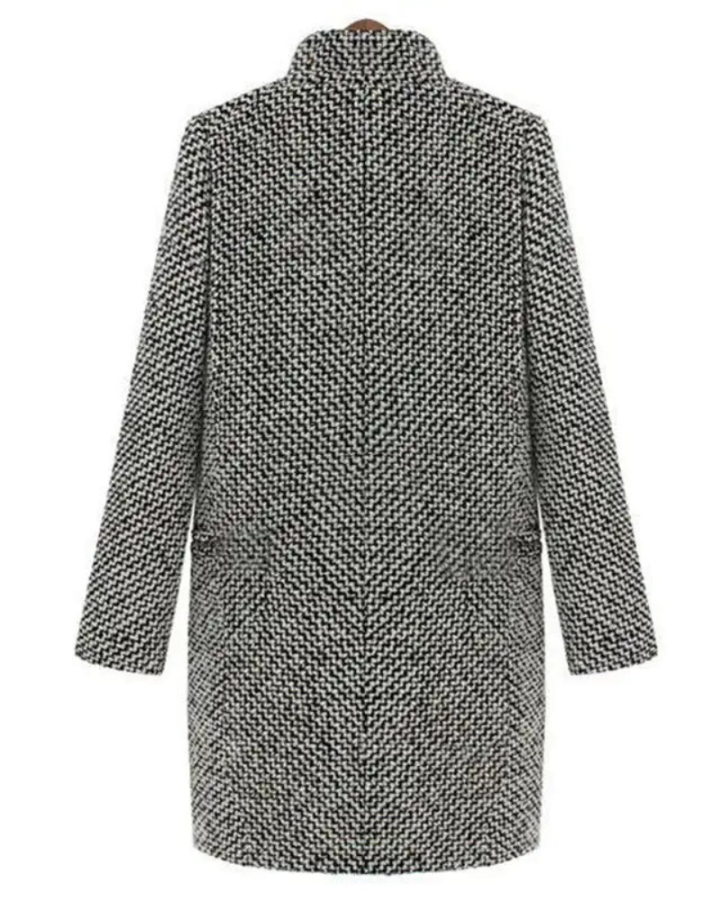 LAINEZ - Long wool jacket VEV42603