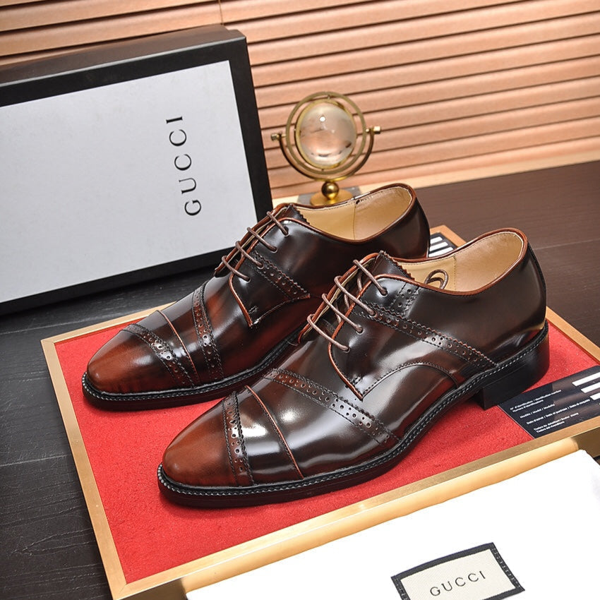 GG Men's Dress Shoe Brown Cowhide 499520