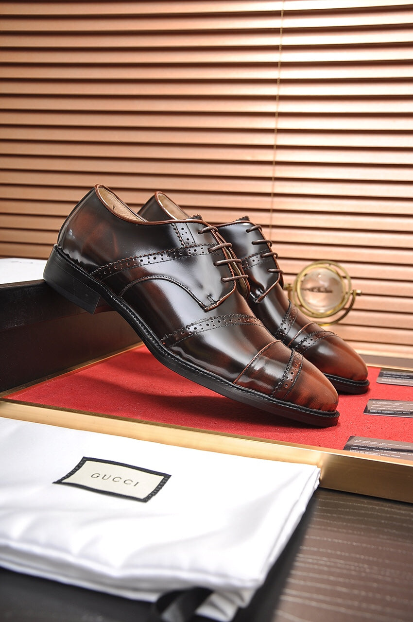 GG Men's Dress Shoe Brown Cowhide 499520