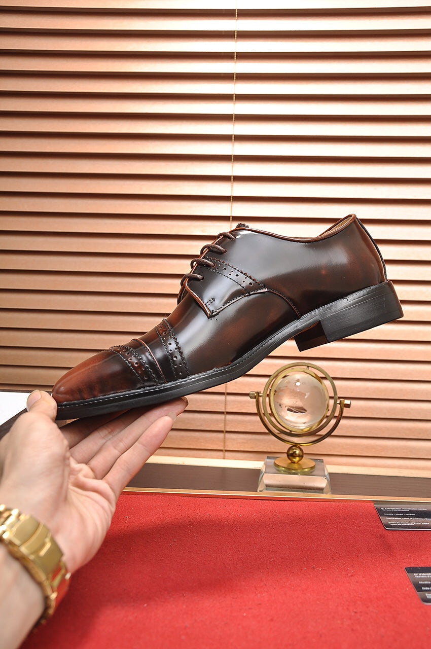 GG Men's Dress Shoe Brown Cowhide 499520