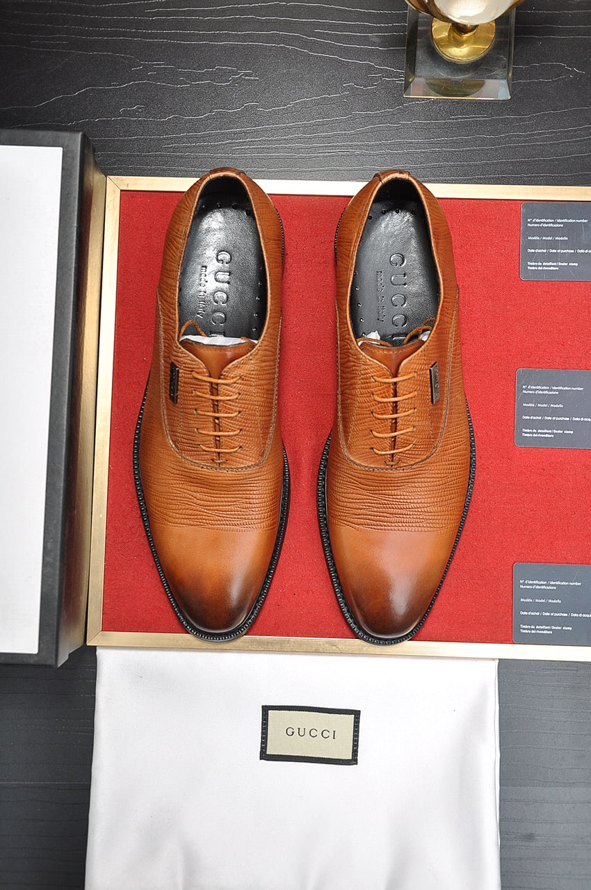 GG Men's Dress Shoe Brown Cowhide 499525