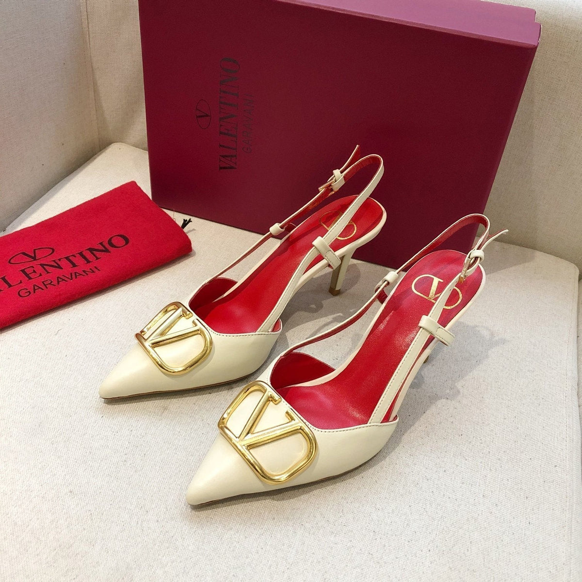 Valentino Slingback Pump 70mm Sheepskin