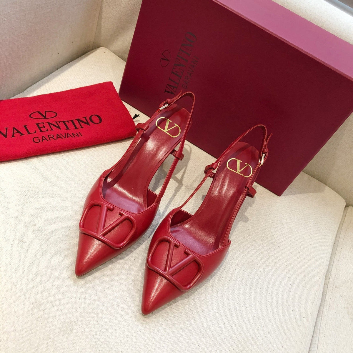 Valentino Slingback Pump 70mm Sheepskin