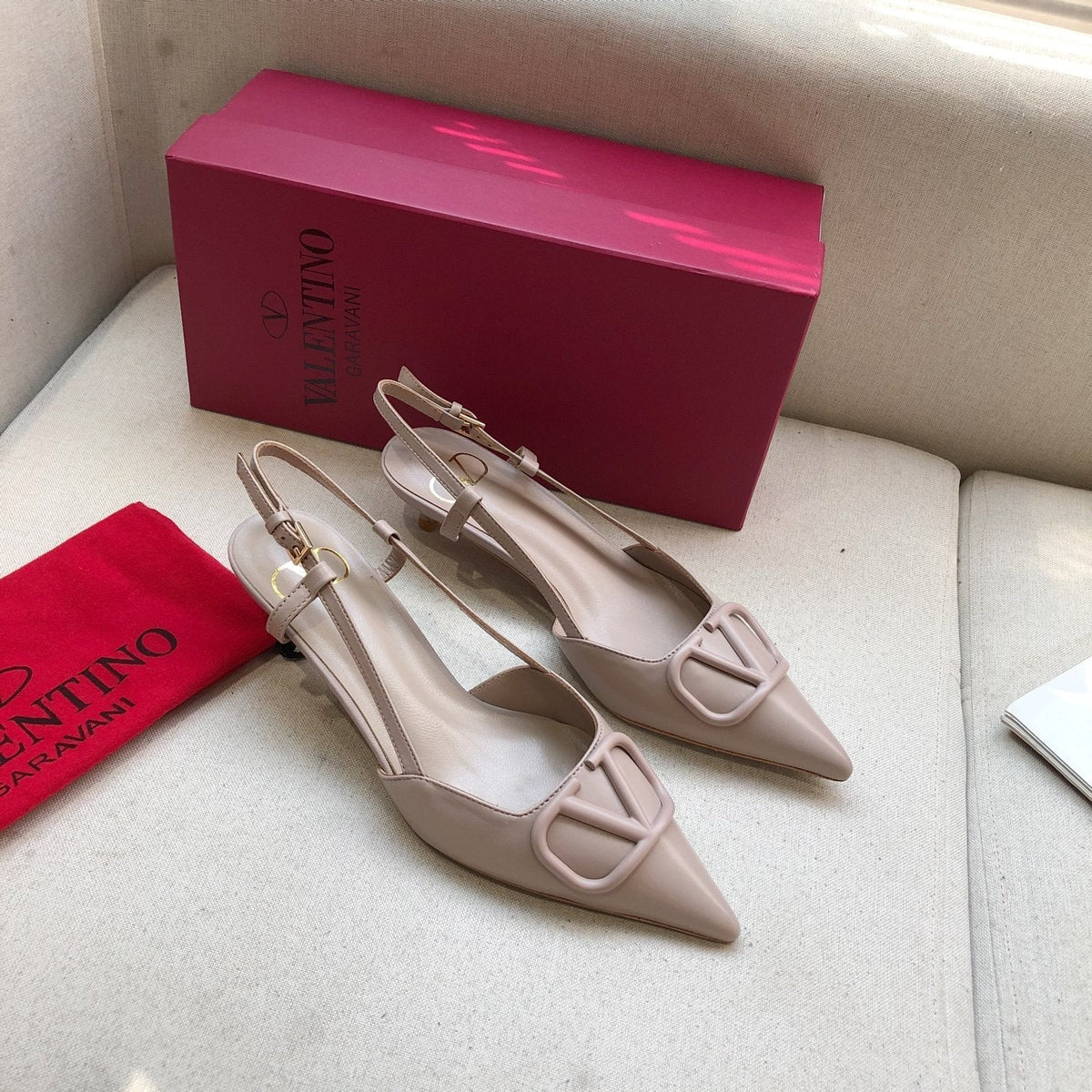 Valentino Slingback Pump 40mm Sheepskin