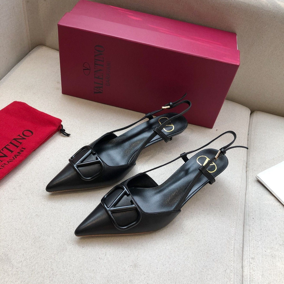 Valentino Slingback Pump 40mm Sheepskin