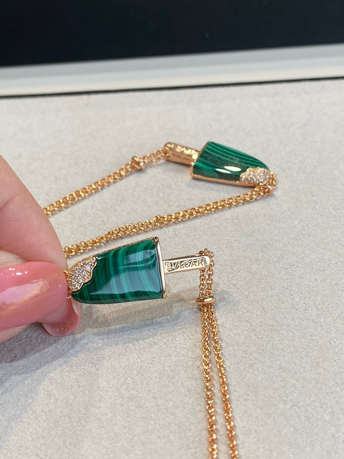 BVL ICE CREAM BAR MALACHITE BRACELET