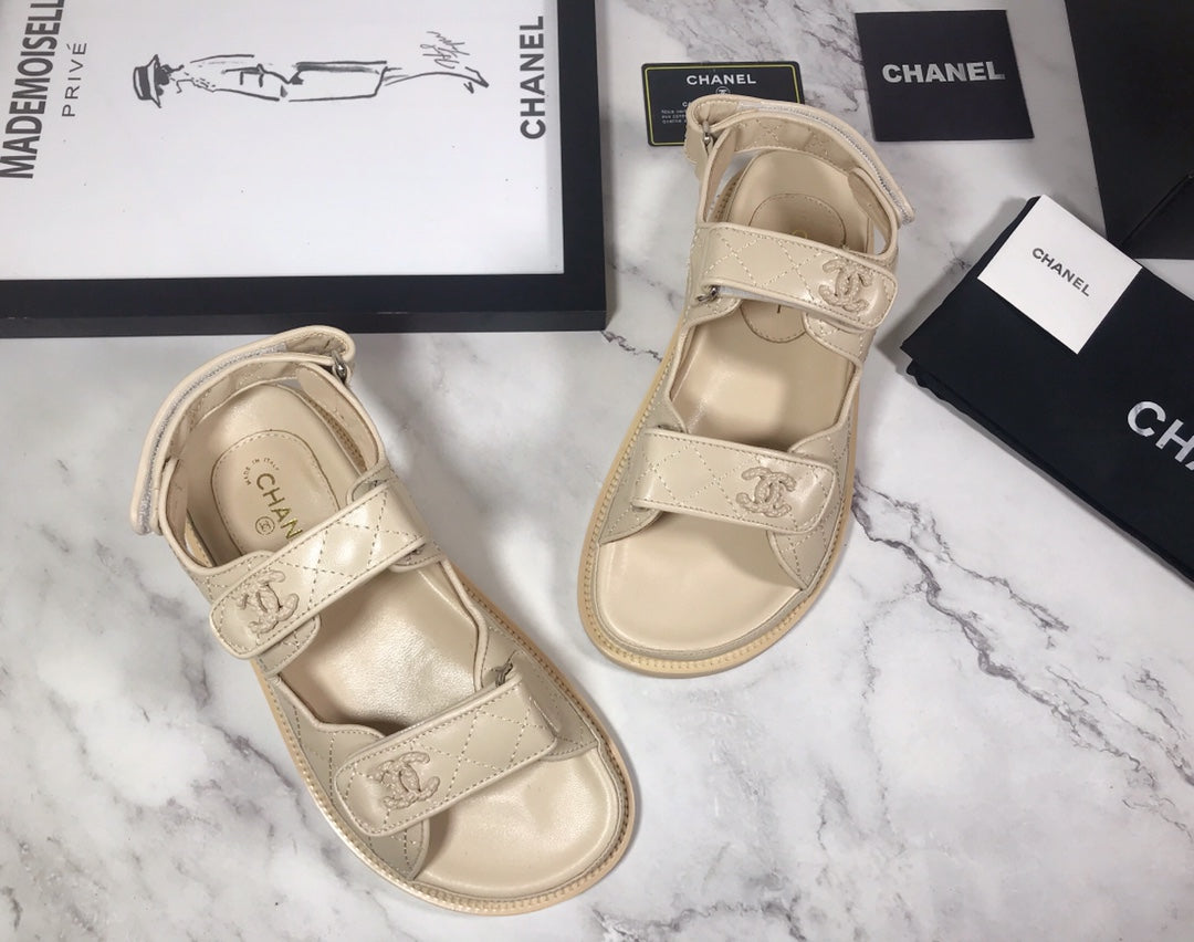 CC 25S Dad Sandal Nude Calfskin
