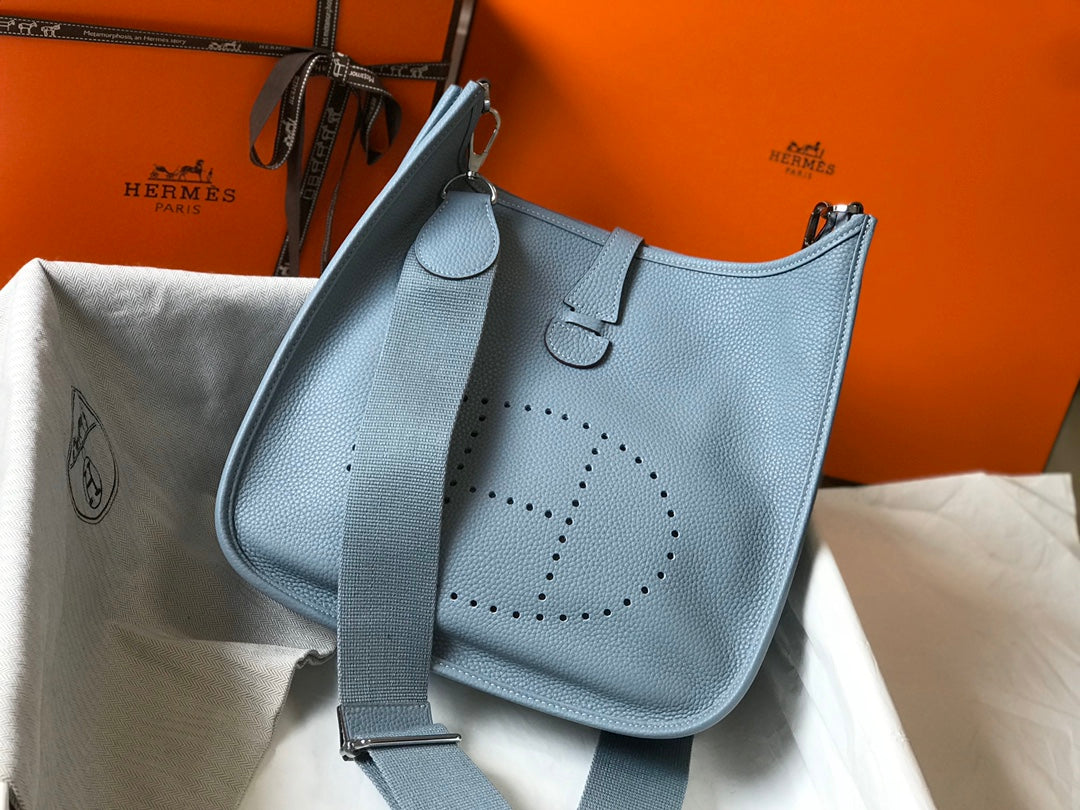 HM EVELYNE BAG 28 BLUE TOGO