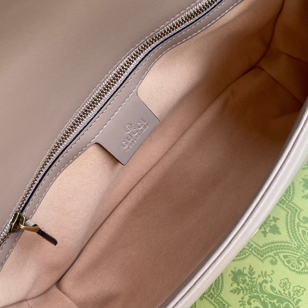 gg marmont 26cm beige calfskin gold hardware