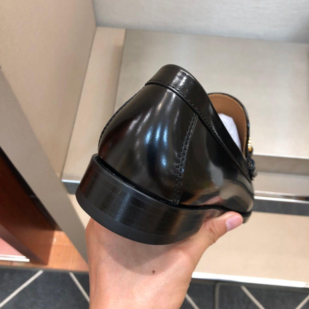 GG Men's Loafer Black Patent Leather 525079