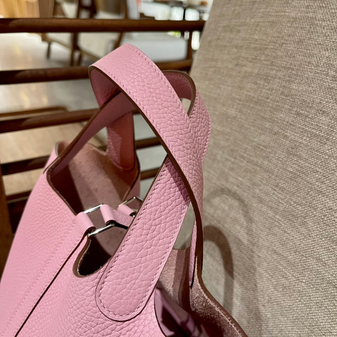 picotin lock 18 pink togo shw