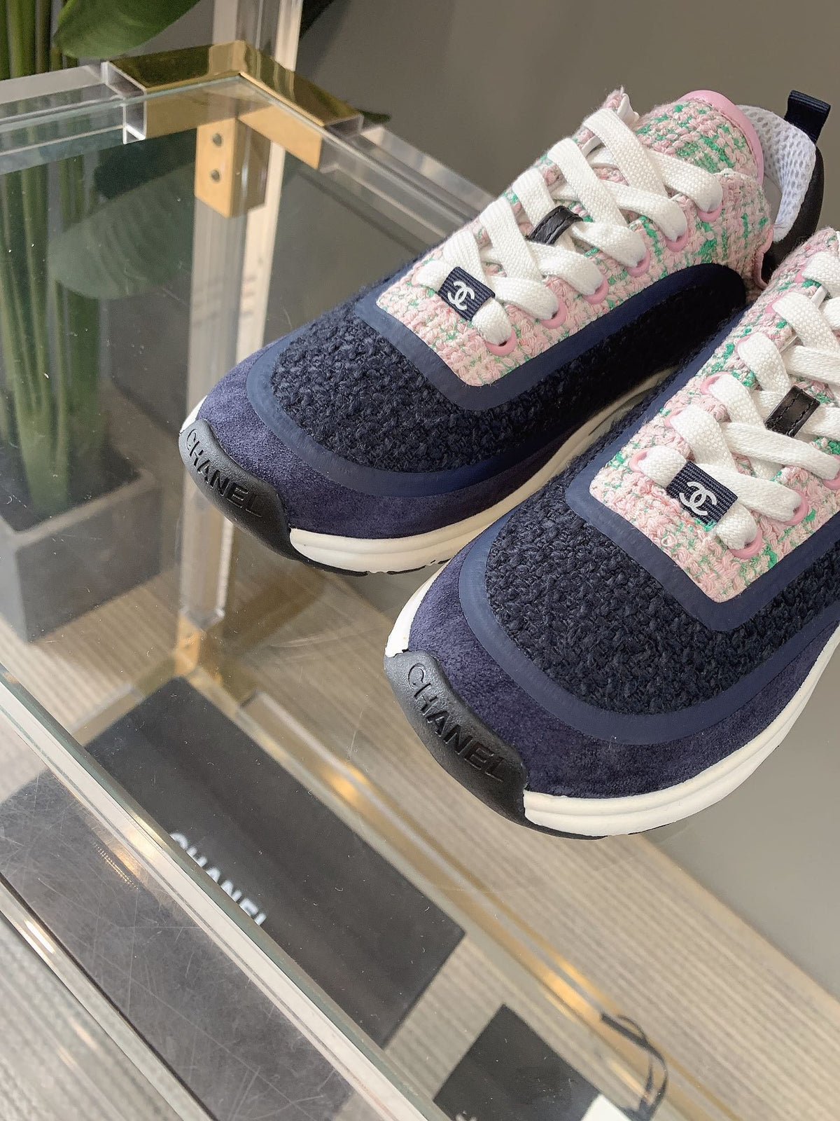 CC Sneaker In Charcoal Blue Wool 145625