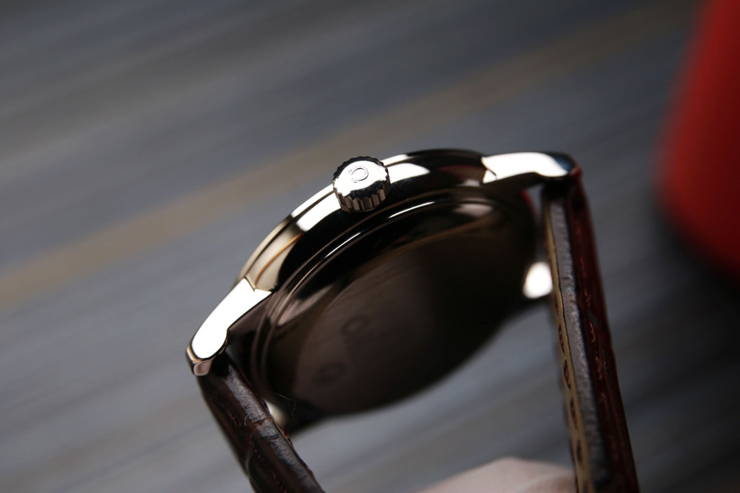 Omega De Ville 27.4mm Blue Dial Leather