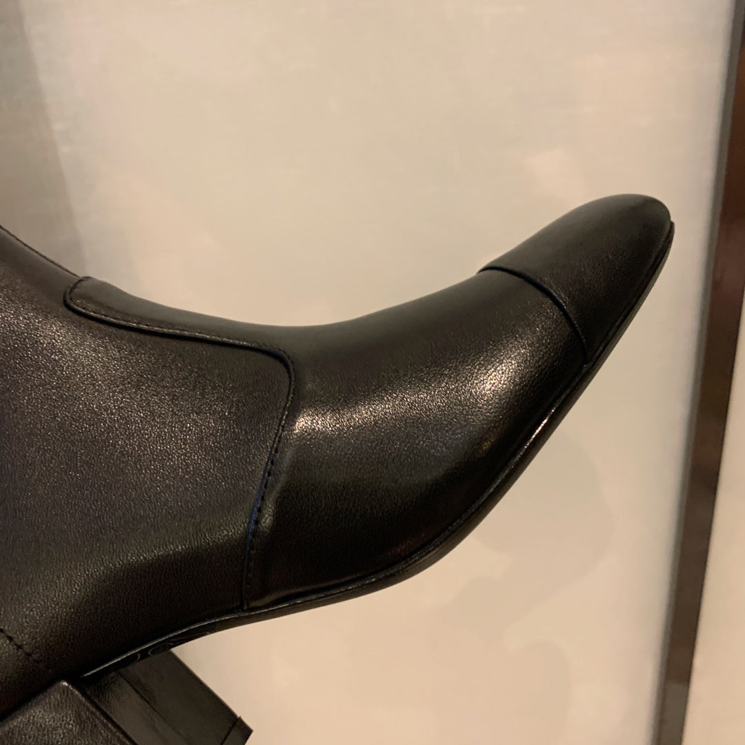 CC Short Boots 50mm In Black Lambskin 940078