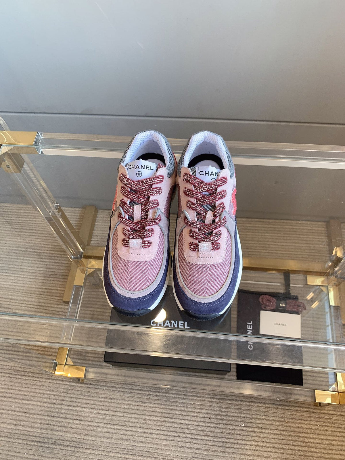 CC Sneaker In Multicolor Suede 145632