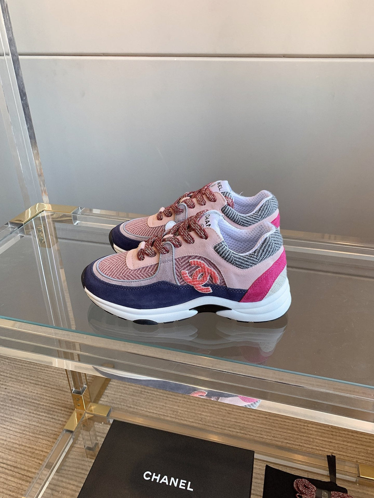 CC Sneaker In Multicolor Suede 145632