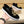 GG Men's Slip-on Loafers Black Gold Suede 545716