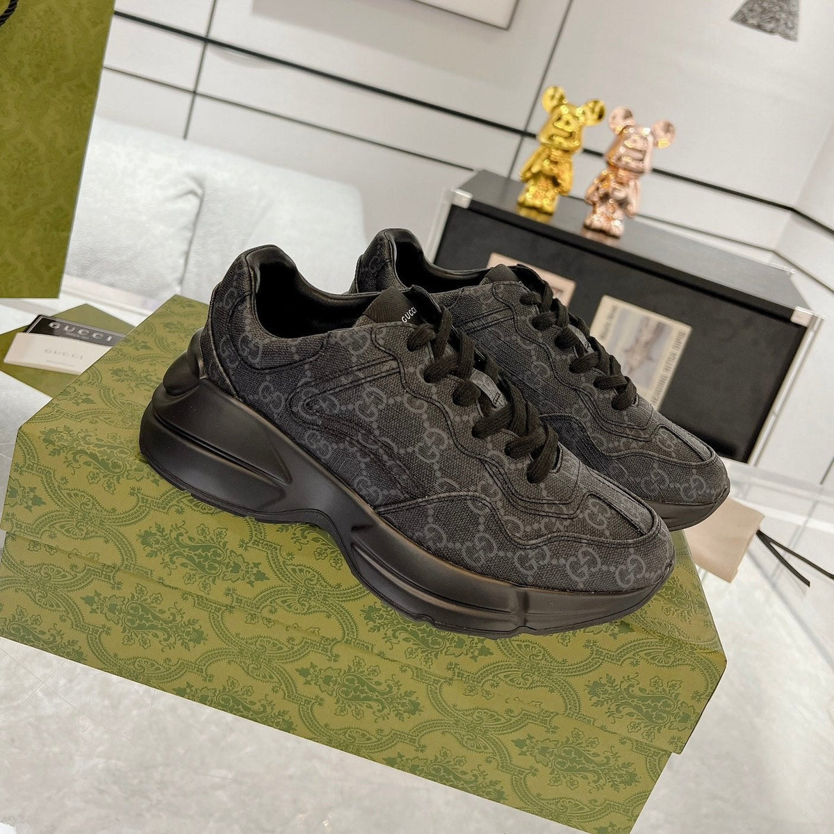 GG 100 RHYTON SNEAKER Ink Black