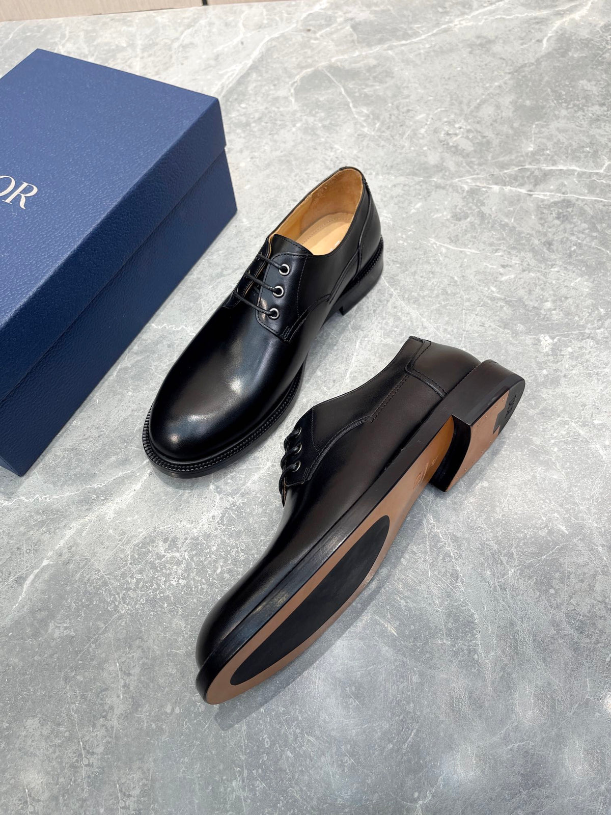 CD HOMME LOAFER BLACK CALFSKIN