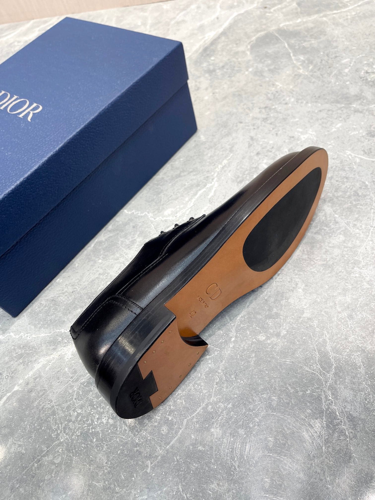 CD HOMME LOAFER BLACK CALFSKIN