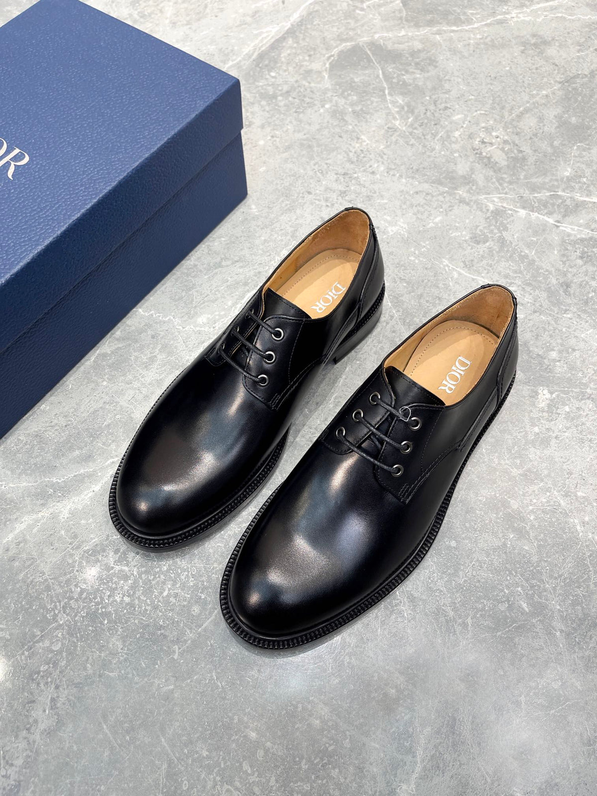 CD HOMME LOAFER BLACK CALFSKIN