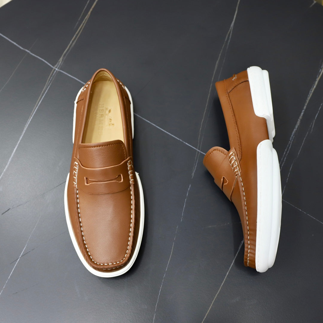 HM GUILLAUME LOAFER TAWNY CALFSKIN