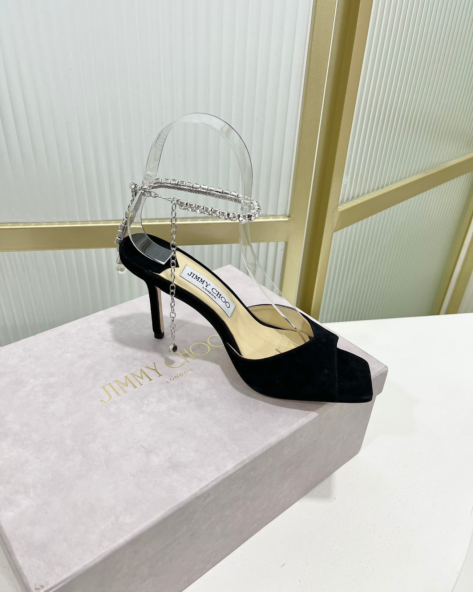 Jimmy Saeda Sandal In Black Suede 587728