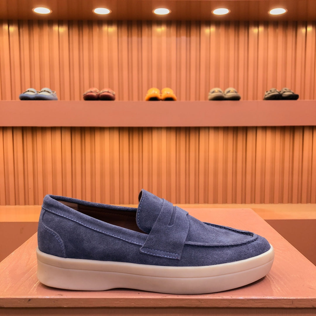 LP RETRO SUMMER WALK LOAFERS AEGEAN SUEDE
